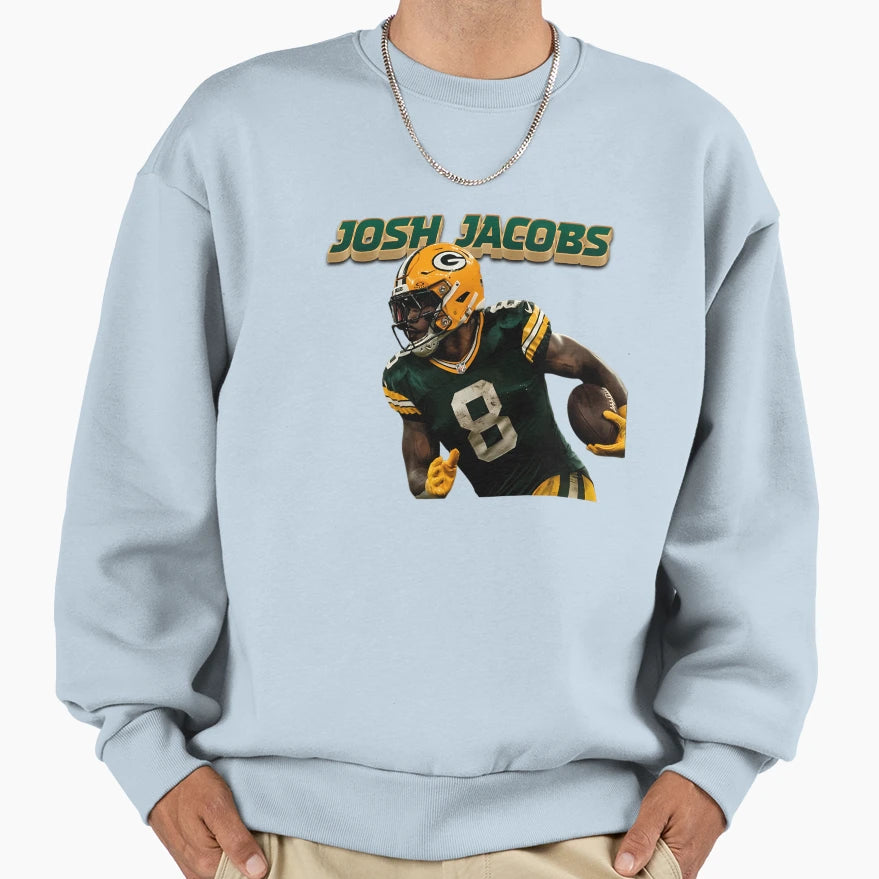Josh Jacobs Tribute Sweatshirt - Minimalist Print Men Women - T-Shirt, Sweatshirt, Hoodie