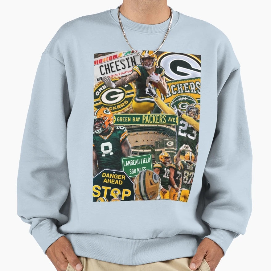 Go Pack Go Sweatshirt - Graphic Print for Adults - T-Shirt, Sweatshirt, Hoodie