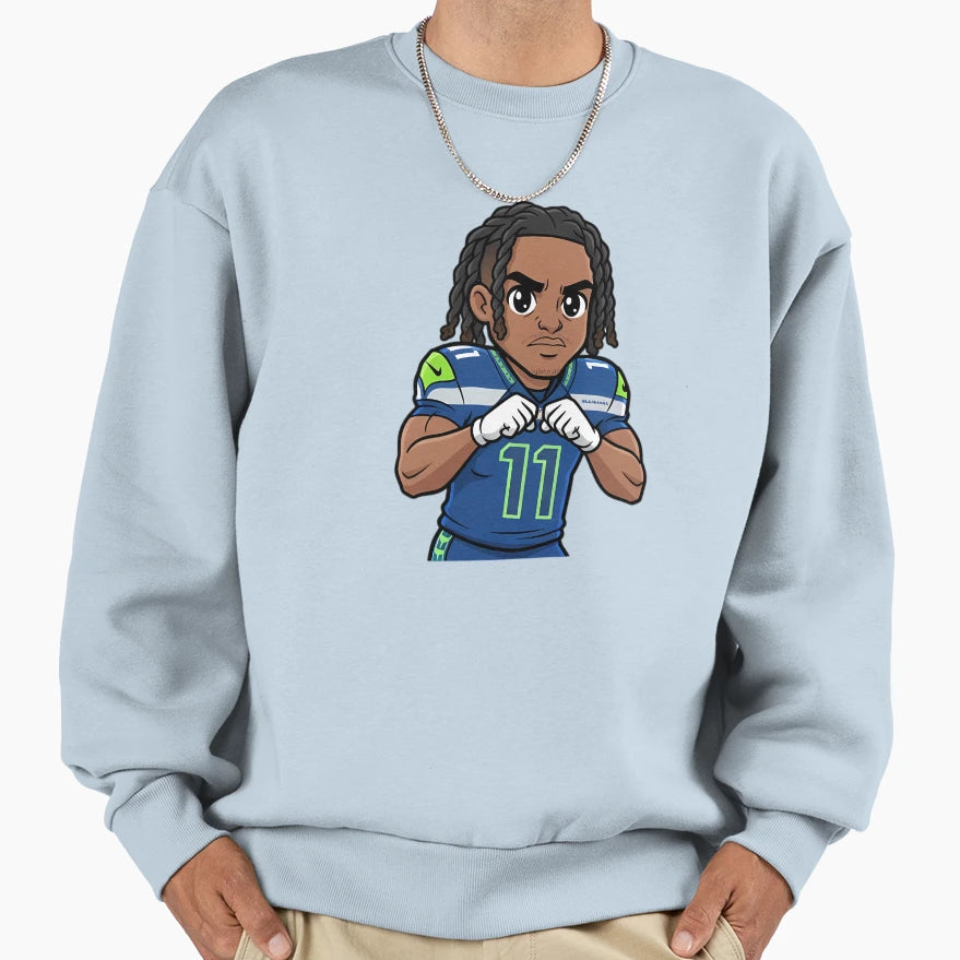 Jaxon Smith Njigba Sweatshirt - Minimalist Print Men Women - T-Shirt, Sweatshirt, Hoodie
