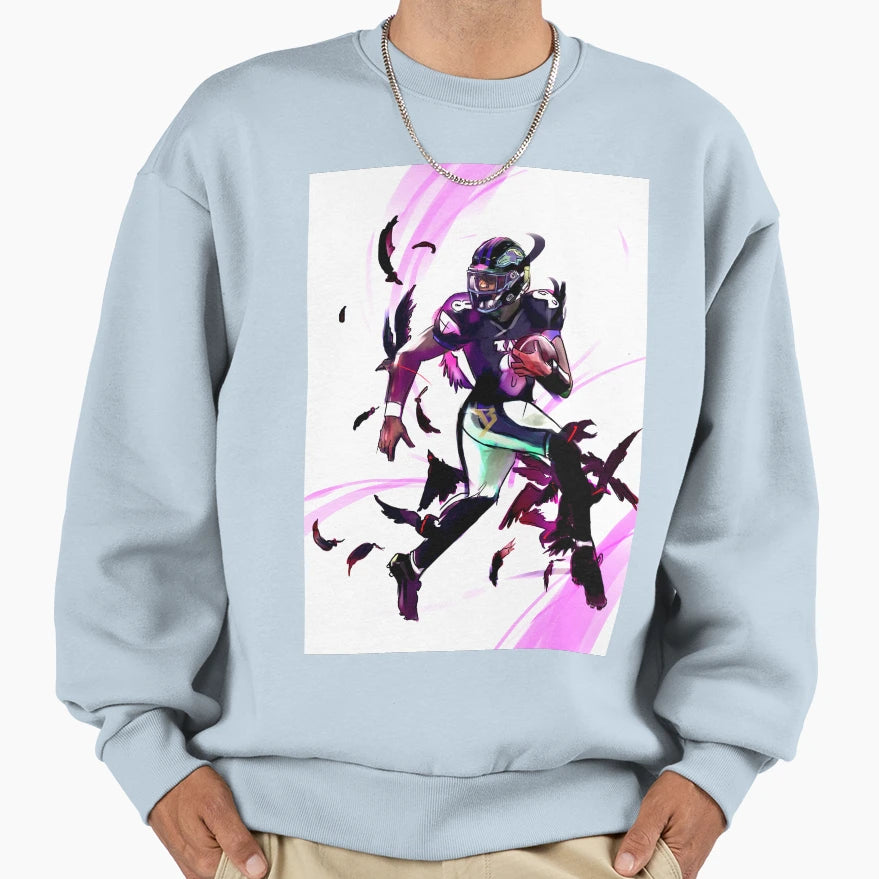 Ravens Flock Sweatshirt - Custom Art Print Unisex - T-Shirt, Sweatshirt, Hoodie