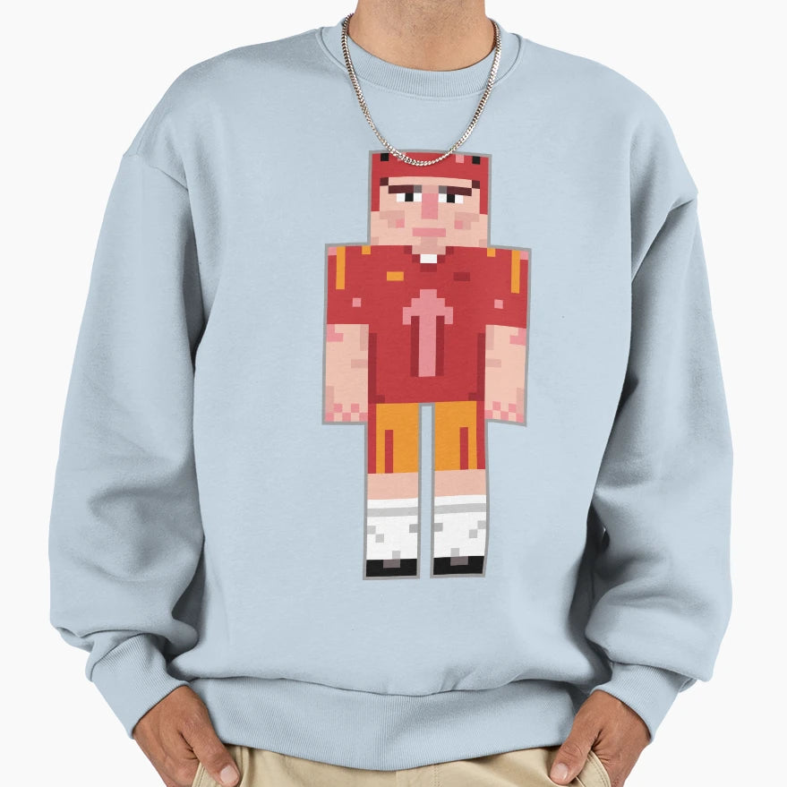 Football Player 1 Sweatshirt - Minimalist Print for Adults - T-Shirt, Sweatshirt, Hoodie