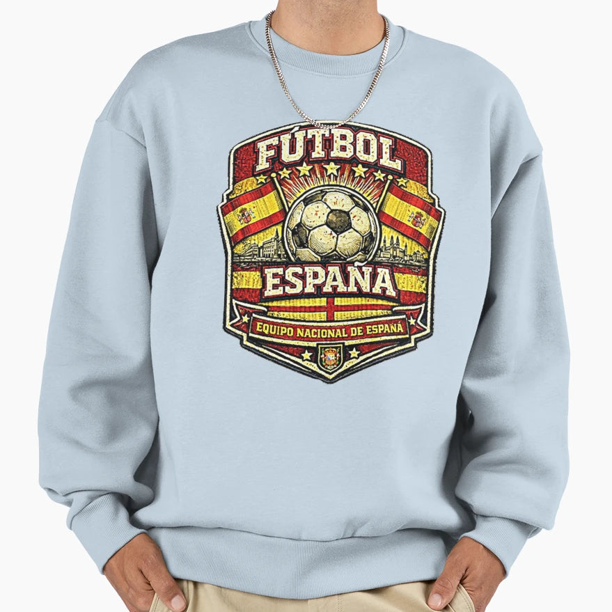 Soccer Football Spain Sweatshirt - Trendy Graphic for Adults - T-Shirt, Sweatshirt, Hoodie