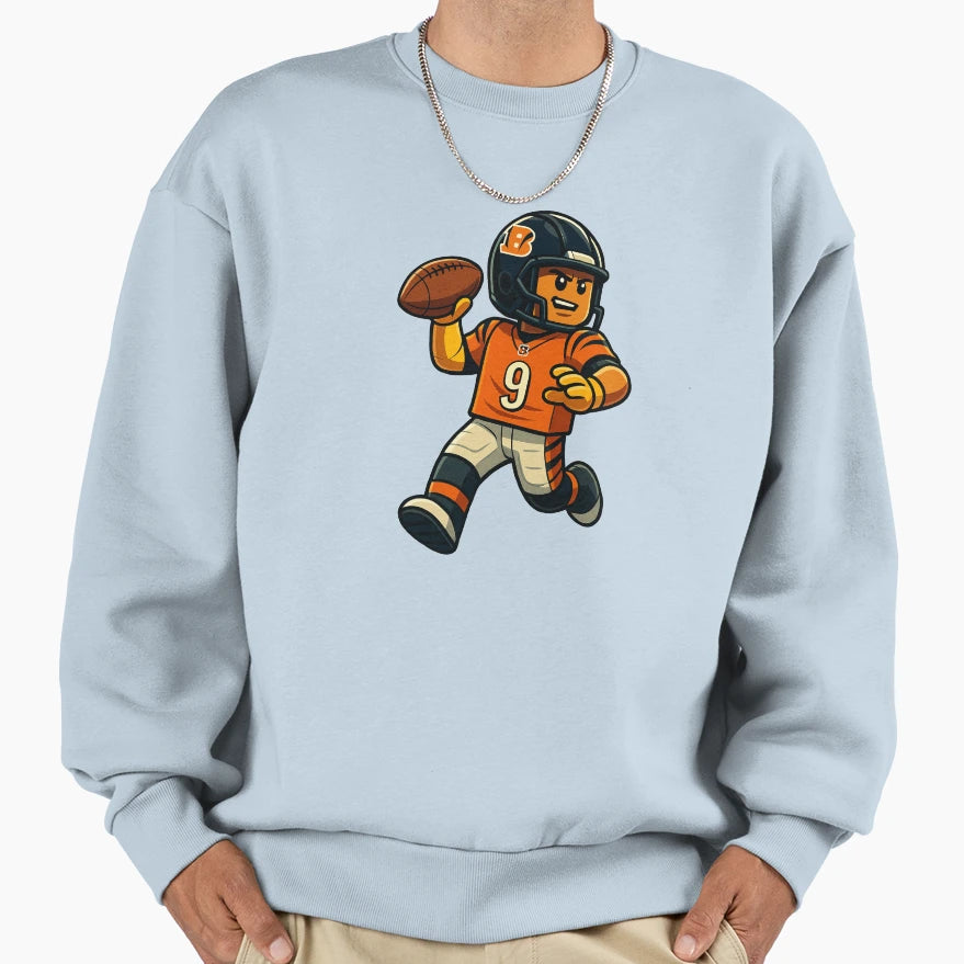 Block Burrow Sweatshirt - Custom Art Print Men Women - T-Shirt, Sweatshirt, Hoodie
