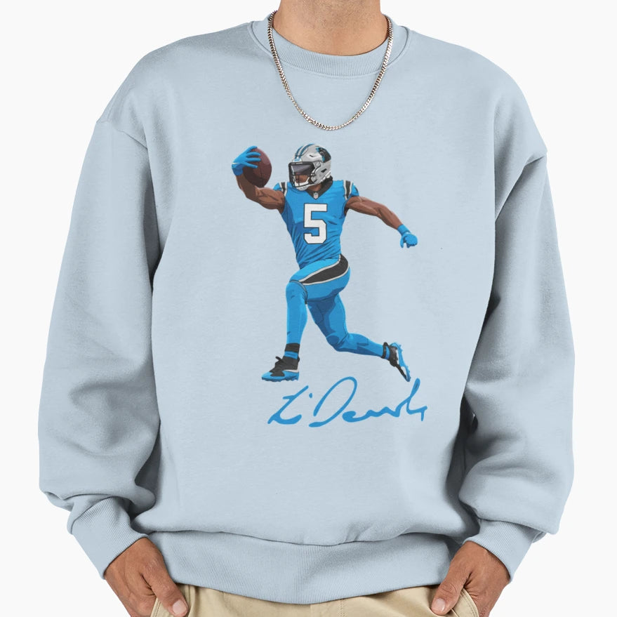 Rico Dowdle Carolina Panthers Sweatshirt - Custom Art Print Unisex - T-Shirt, Sweatshirt, Hoodie
