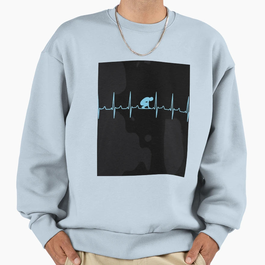 Golf Heartbeat Golfers Sweatshirt - Trendy Graphic Unisex - T-Shirt, Sweatshirt, Hoodie