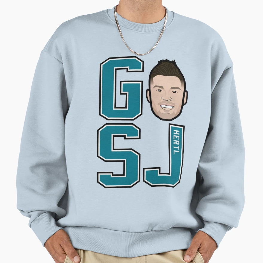 Tomas Hertl Go Sj Sweatshirt - Trendy Graphic Unisex - T-Shirt, Sweatshirt, Hoodie