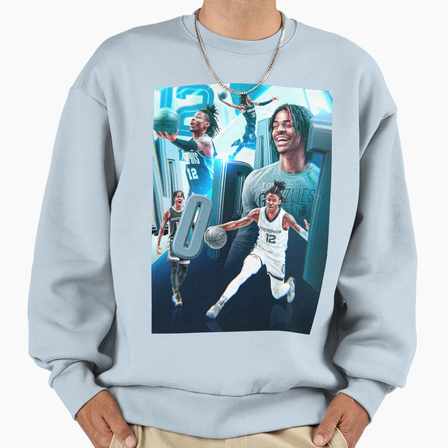 Ja Morant 12 Young Star Sweatshirt - Minimalist Print Men Women - T-Shirt, Sweatshirt, Hoodie