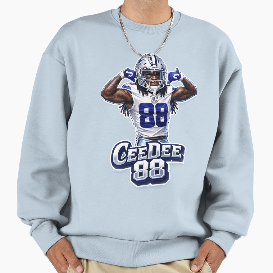CL Dallas Caricature Sweatshirt - Fun Novelty Design for Adults - T-Shirt, Sweatshirt, Hoodie