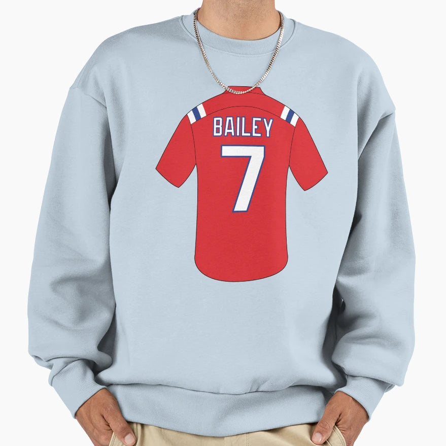 Jake Bailey Jersey Number 7 Sweatshirt - Trendy Graphic for Adults - T-Shirt, Sweatshirt, Hoodie