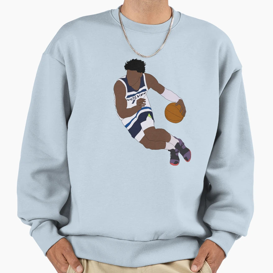 Anthony Edwards Sweatshirt - Fun Novelty Design for Adults - T-Shirt, Sweatshirt, Hoodie