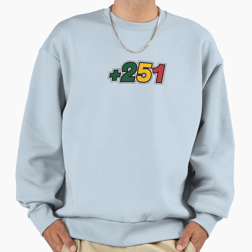 251 Ethiopian Area Code Sweatshirt - Novelty Apparel Men Women - T-Shirt, Sweatshirt, Hoodie