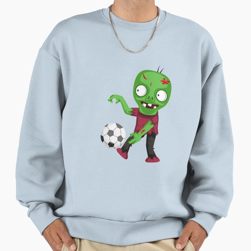 Halloween Soccer Ball Scary Sweatshirt - Trendy Graphic Unisex - T-Shirt, Sweatshirt, Hoodie