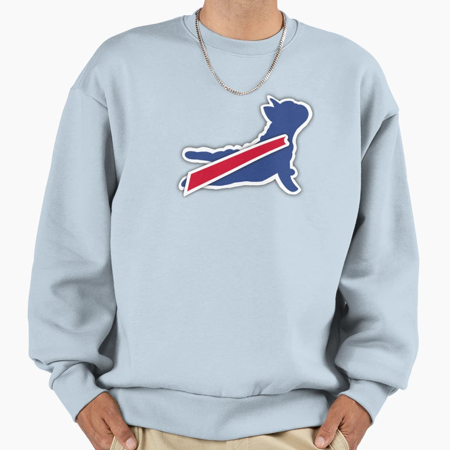 Buffalo Bills Frenchie Sweatshirt - Graphic Print Men Women - T-Shirt, Sweatshirt, Hoodie