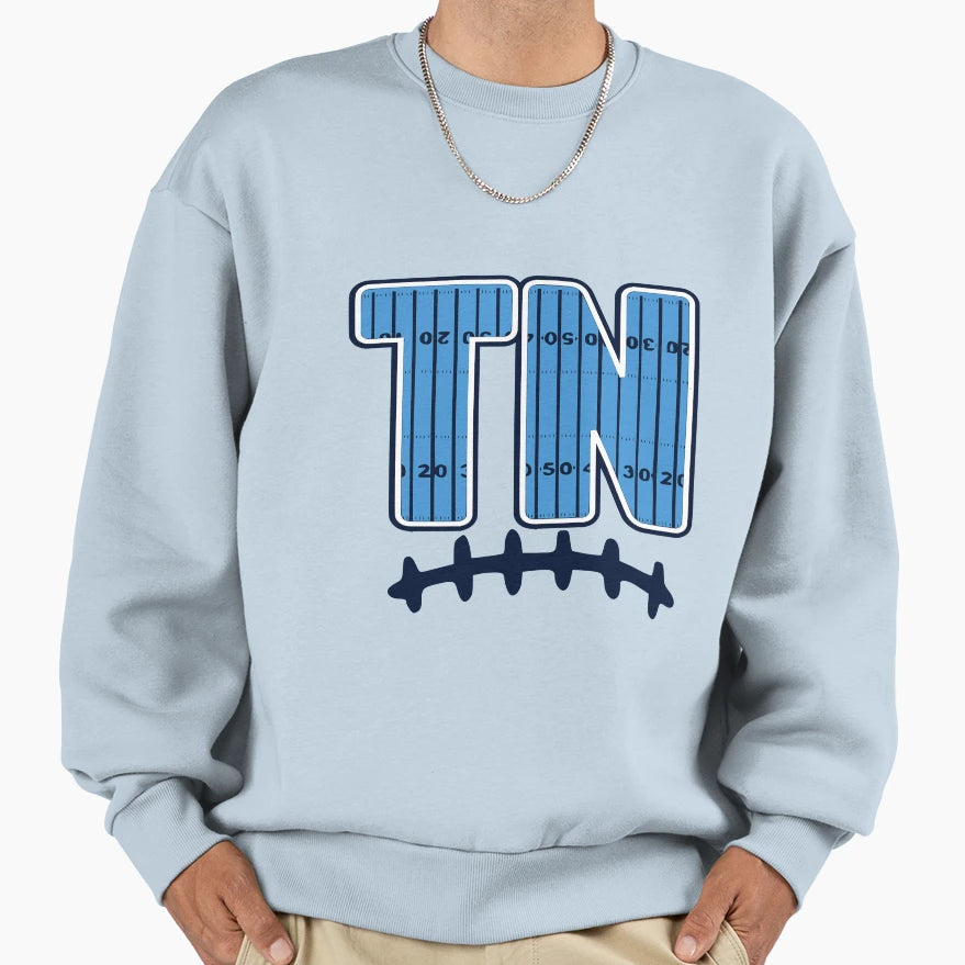 Tn Football Field Sweatshirt - Novelty Apparel Unisex - T-Shirt, Sweatshirt, Hoodie