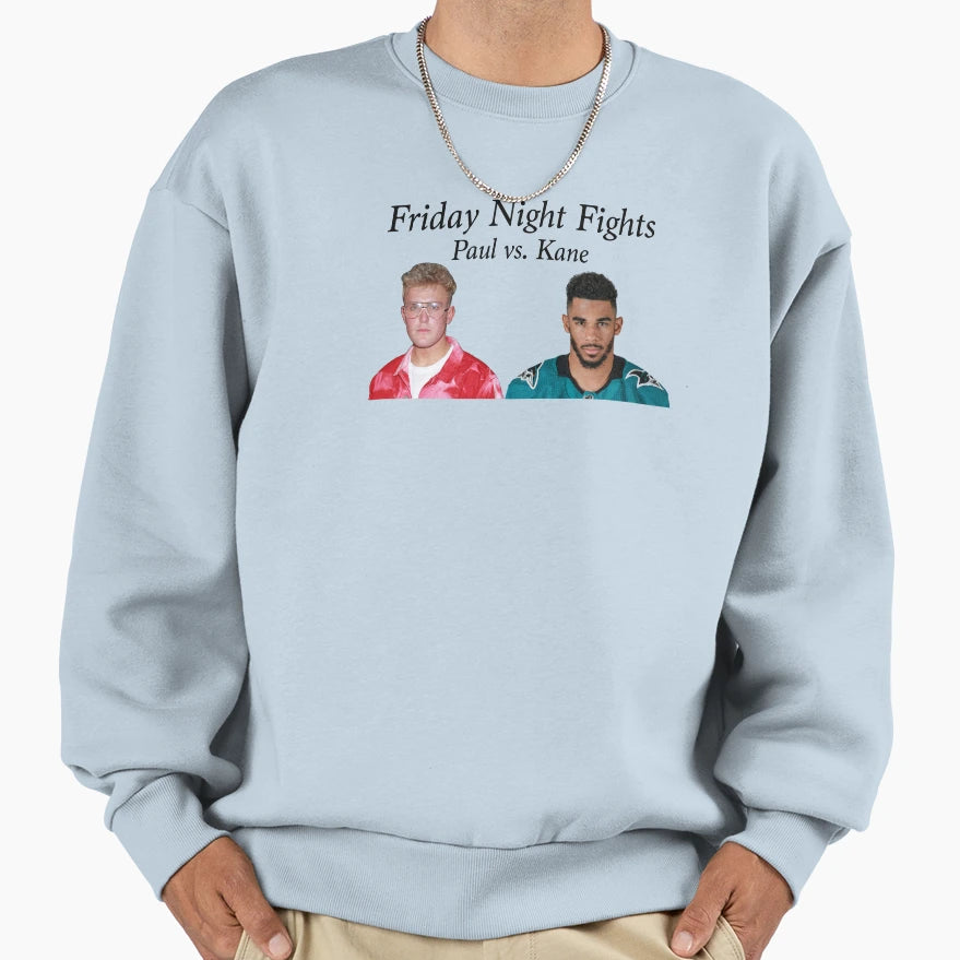 Jake Paul Vs Evander Kane Sweatshirt - Graphic Print Unisex - T-Shirt, Sweatshirt, Hoodie
