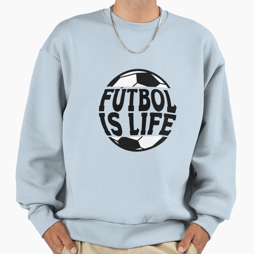 F Tbol Is Life Soccer Ball Lover Sweatshirt - Aesthetic Graphic for Adults - T-Shirt, Sweatshirt, Hoodie