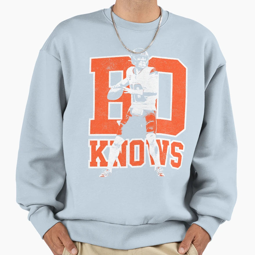 Bo Knows Bo Nix Sweatshirt - Novelty Apparel for Adults - T-Shirt, Sweatshirt, Hoodie