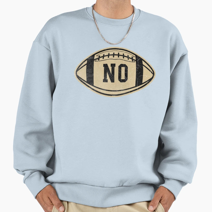 New Orleans Throwback Football Sweatshirt - Graphic Print Men Women - T-Shirt, Sweatshirt, Hoodie