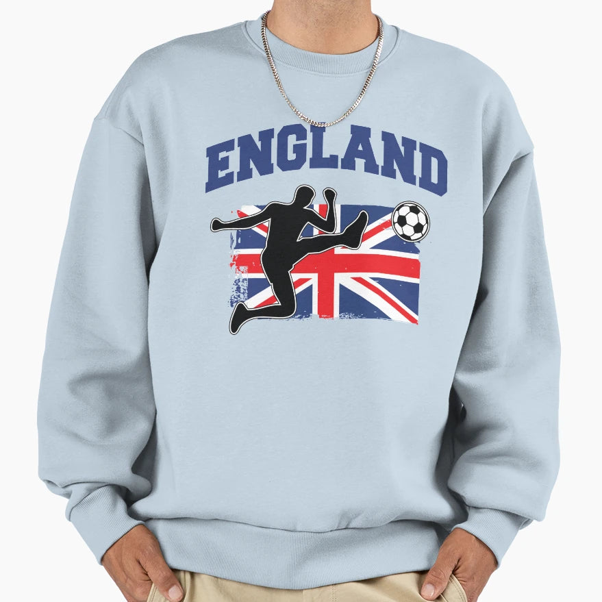 England Football Soccer Sweatshirt - Novelty Apparel Men Women - T-Shirt, Sweatshirt, Hoodie