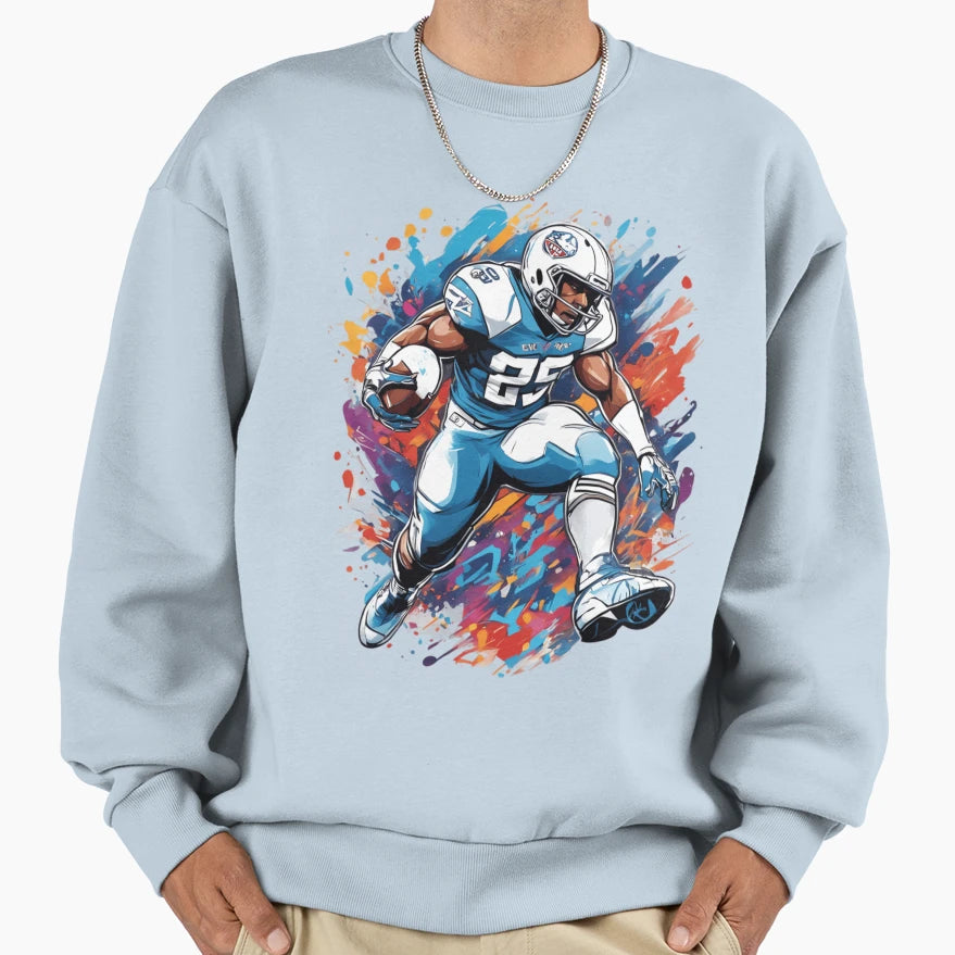 Tennessee Titans Running Back Comic Sweatshirt - Trendy Graphic for Adults - T-Shirt, Sweatshirt, Hoodie