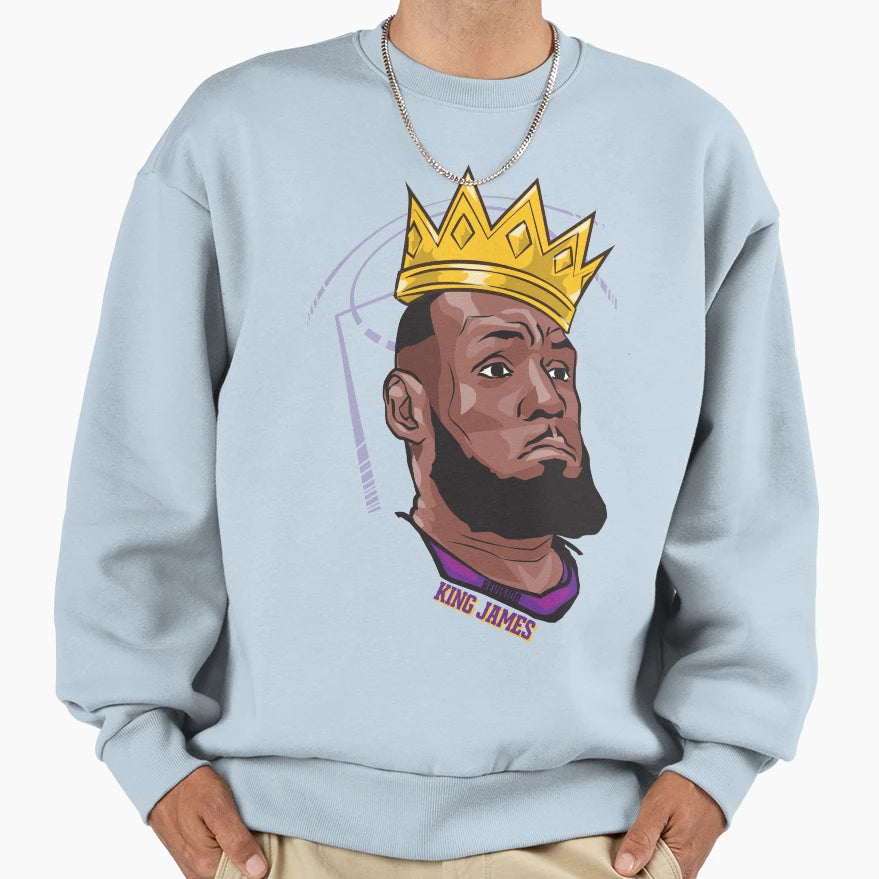 King James Sweatshirt - Aesthetic Graphic Men Women - T-Shirt, Sweatshirt, Hoodie