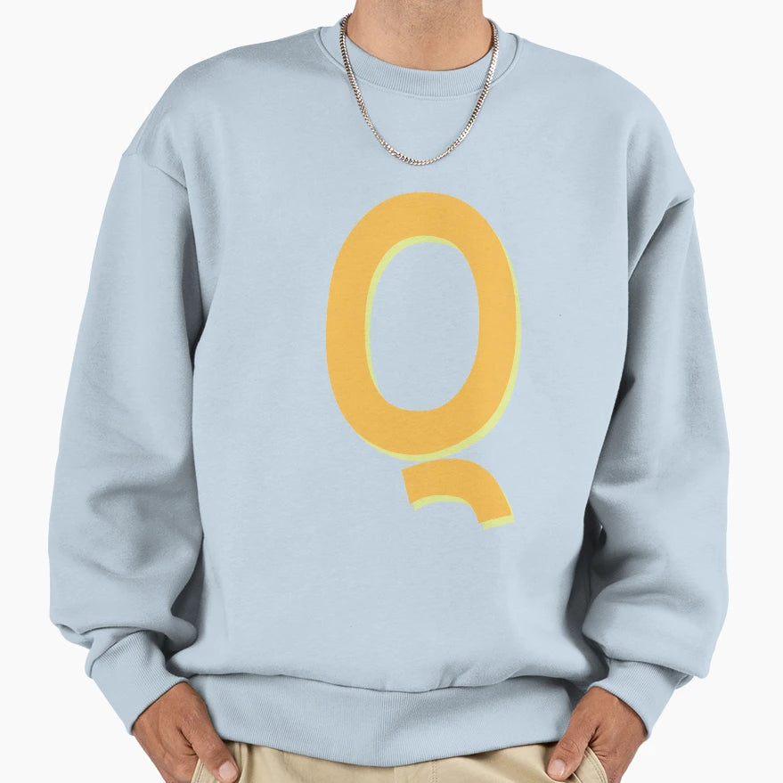 Letter Q Alphabet Q Sweatshirt - Custom Art Print Unisex - T-Shirt, Sweatshirt, Hoodie
