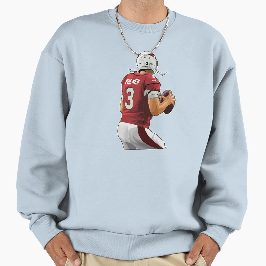 Carson Palmer 3 Ready Throw Sweatshirt - Unique Graphic for Adults - T-Shirt, Sweatshirt, Hoodie
