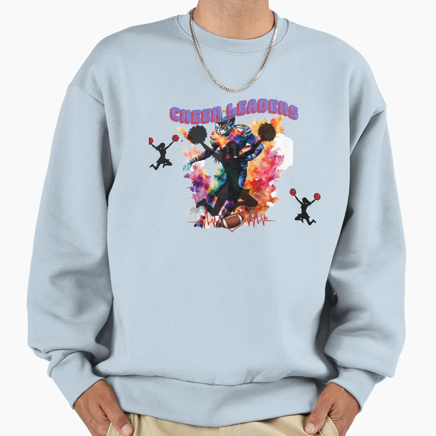 Colorful American Football Player Sweatshirt - Novelty Apparel Men Women - T-Shirt, Sweatshirt, Hoodie