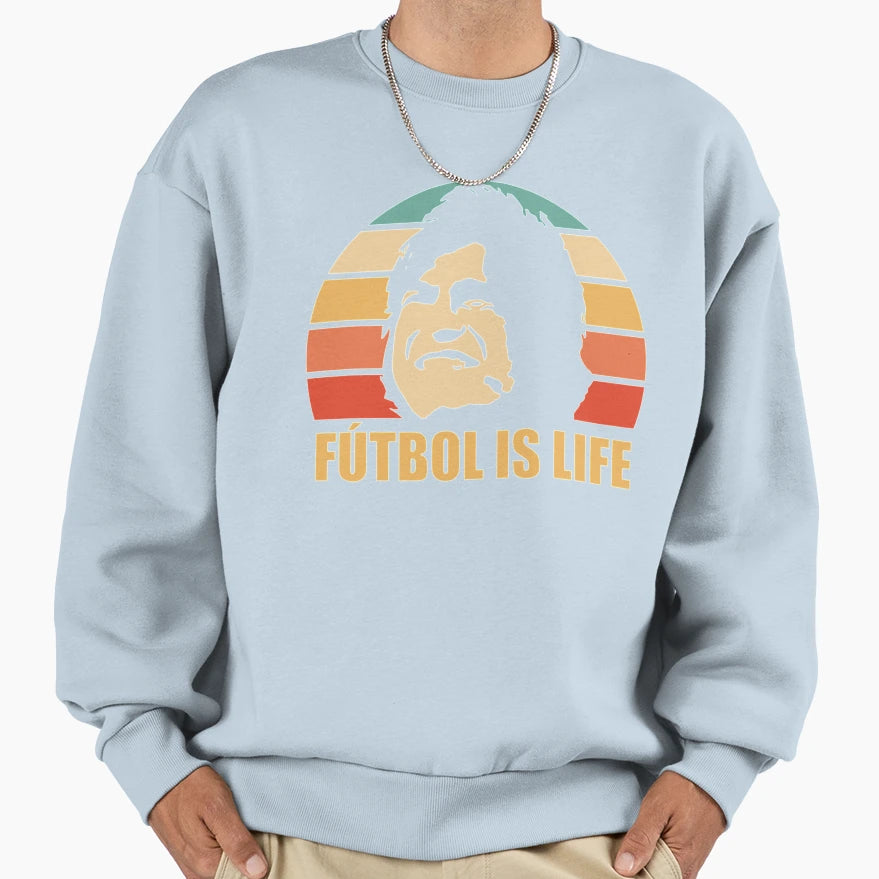 Futbol Is Life Sweatshirt - Minimalist Print Unisex - T-Shirt, Sweatshirt, Hoodie