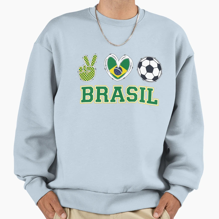 Brazil Inspired Everyday Sweatshirt - Casual Everyday Wear Men Women - T-Shirt, Sweatshirt, Hoodie