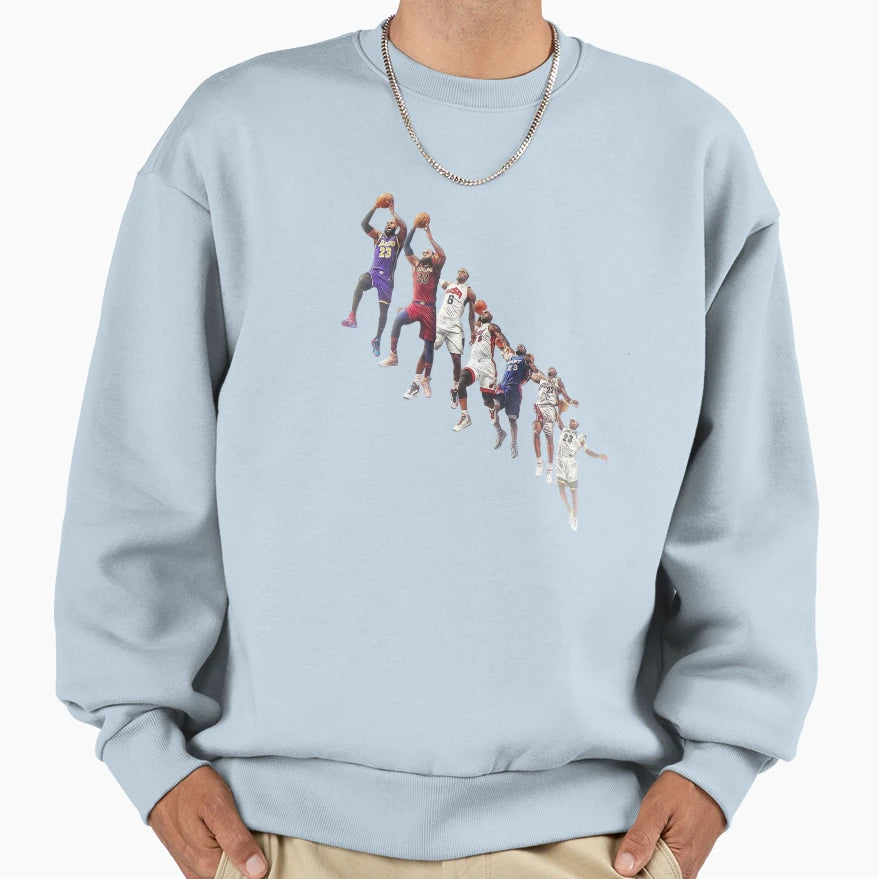 Lebron Evolution Dunk Sweatshirt - Graphic Print for Adults - T-Shirt, Sweatshirt, Hoodie