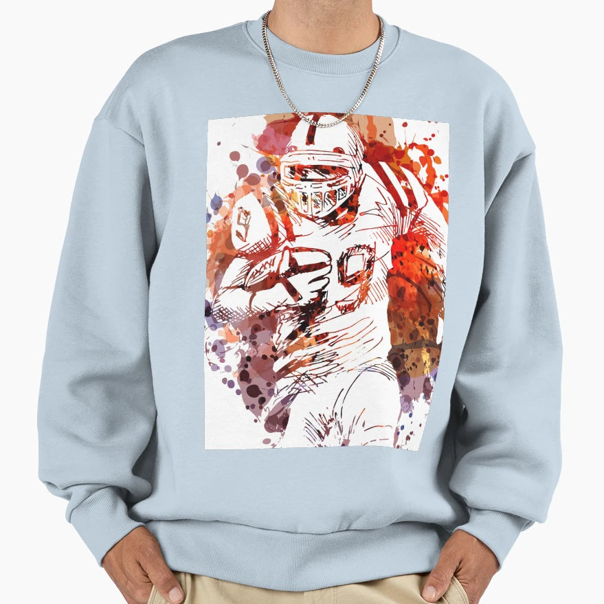 Football Player Sweatshirt - Streetwear Style Unisex - T-Shirt, Sweatshirt, Hoodie