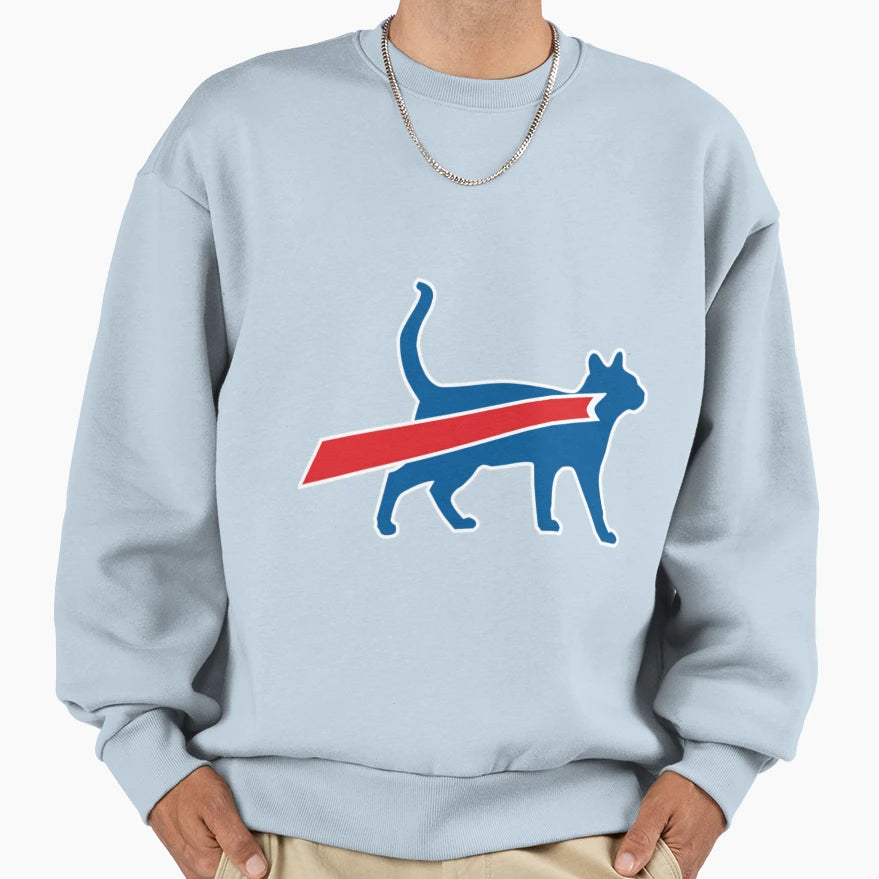 Cat Bills Super Cat Sweatshirt - Custom Art Print Unisex - T-Shirt, Sweatshirt, Hoodie