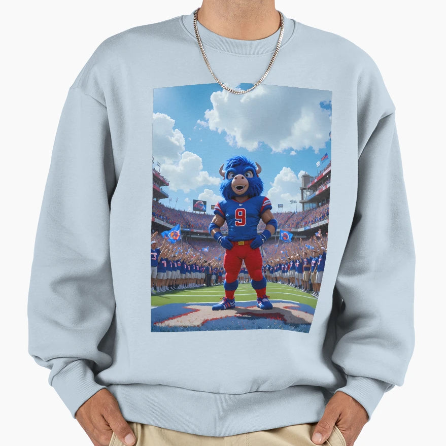 Illustration Buffalo Bills Sweatshirt - Trendy Graphic Men Women - T-Shirt, Sweatshirt, Hoodie