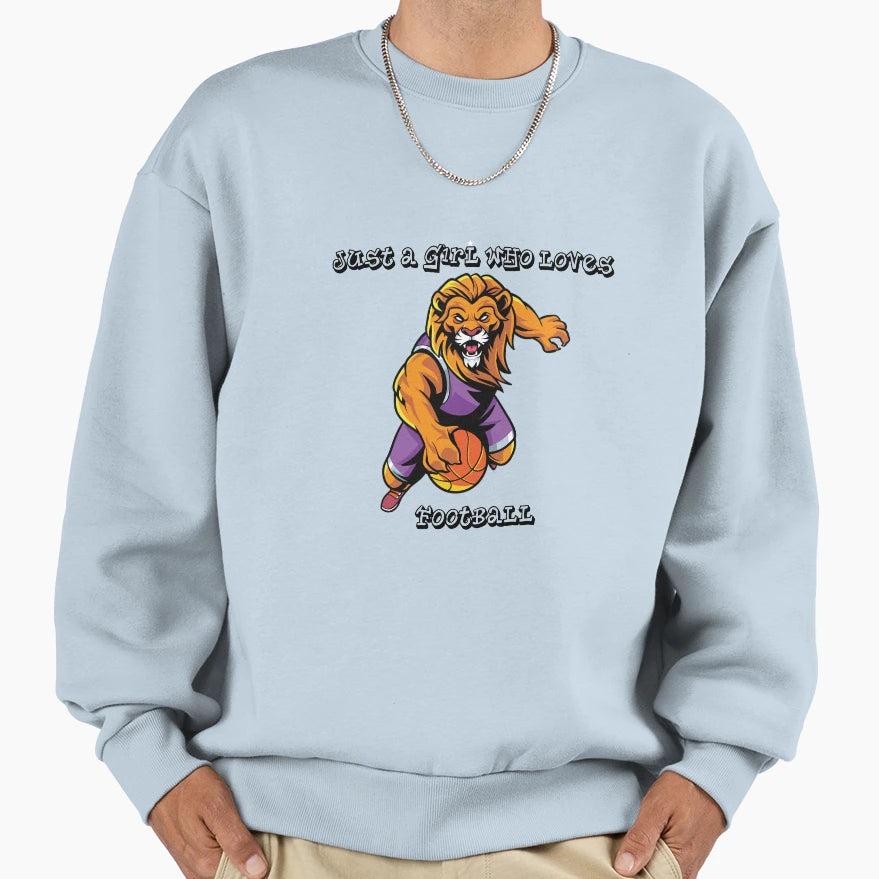 Just Who Loves Football Sweatshirt - Trendy Graphic Unisex - T-Shirt, Sweatshirt, Hoodie