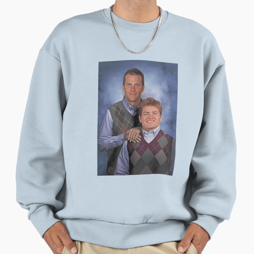 Brady And Maye Stepbrothers Football Sweatshirt - Trendy Graphic Men Women - T-Shirt, Sweatshirt, Hoodie