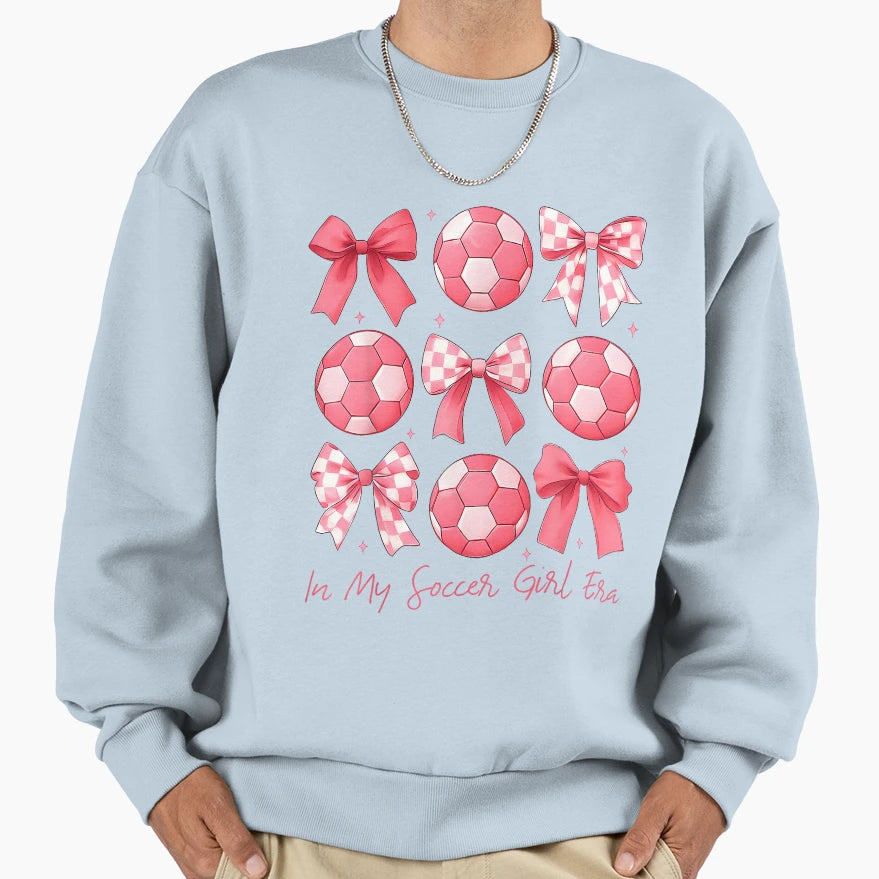 Soccer Bow Sweatshirt - Fun Novelty Design Men Women - T-Shirt, Sweatshirt, Hoodie