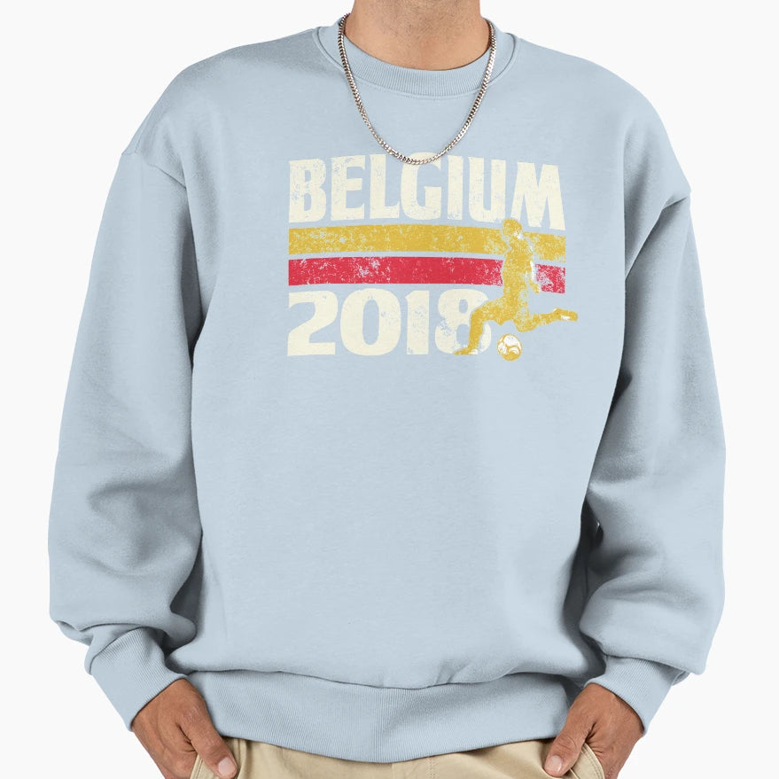 Belgium Soccer 2018 World Cup Russia Sweatshirt - Fun Novelty Design Unisex - T-Shirt, Sweatshirt, Hoodie