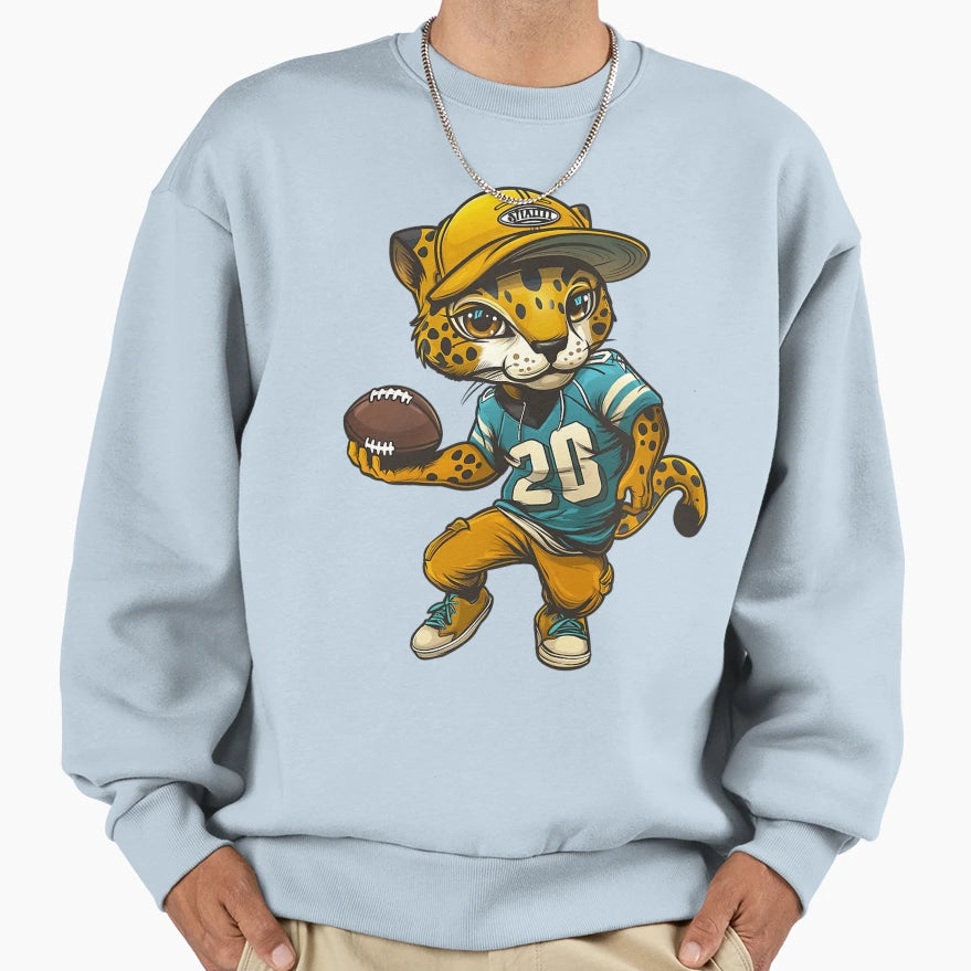 Jaguars Football Player Sweatshirt - Aesthetic Graphic Men Women - T-Shirt, Sweatshirt, Hoodie