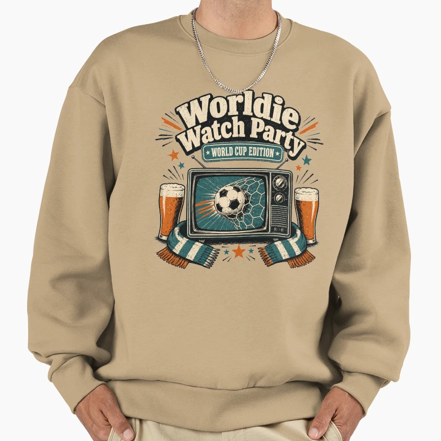 Worldie Watch Party Soccer Pub World Cup T-Shirt - Streetwear Style Unisex - T-Shirt, Sweatshirt, Hoodie