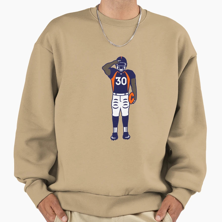 Mile High Salute Full Color Sweatshirt - Novelty Apparel Men Women - T-Shirt, Sweatshirt, Hoodie