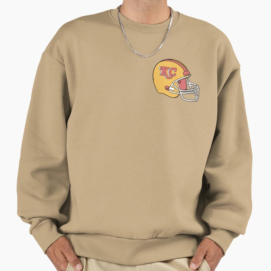 Chiefs Helmet Sweatshirt - Minimalist Print Unisex - T-Shirt, Sweatshirt, Hoodie