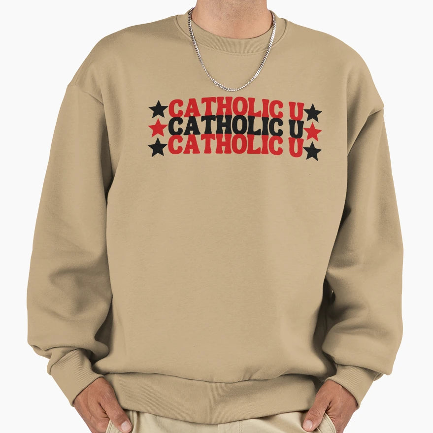 Starry Eyed Catholic Sweatshirt - Casual Everyday Wear for Adults - T-Shirt, Sweatshirt, Hoodie