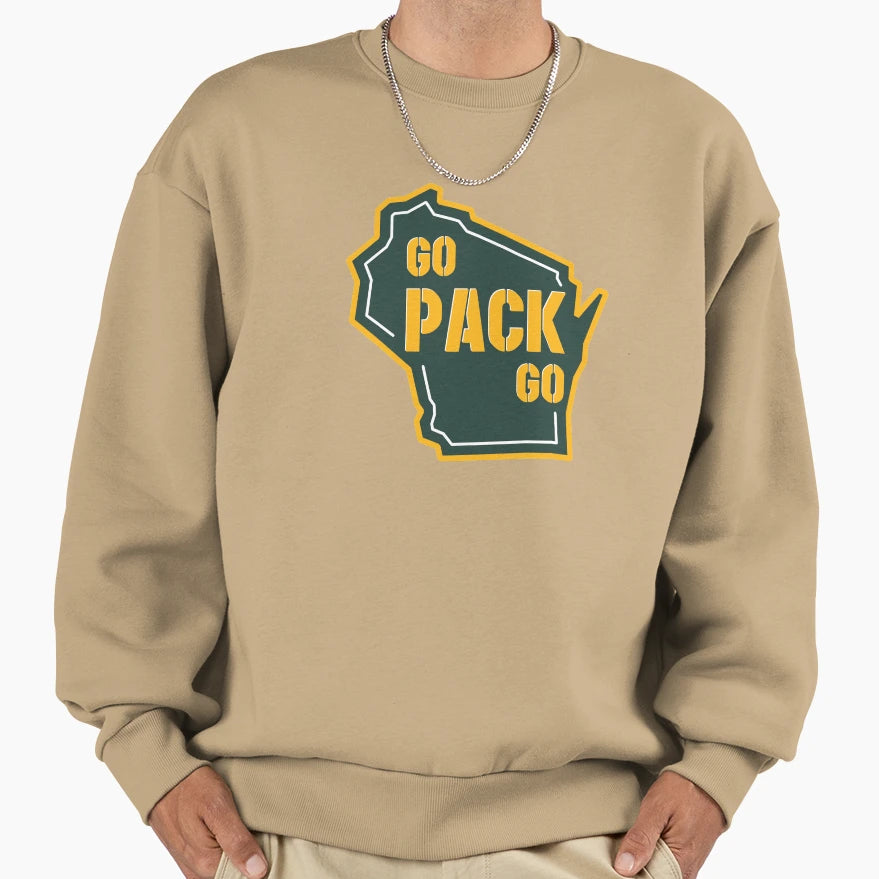 Go Pack Sweatshirt - Casual Everyday Wear Unisex - T-Shirt, Sweatshirt, Hoodie