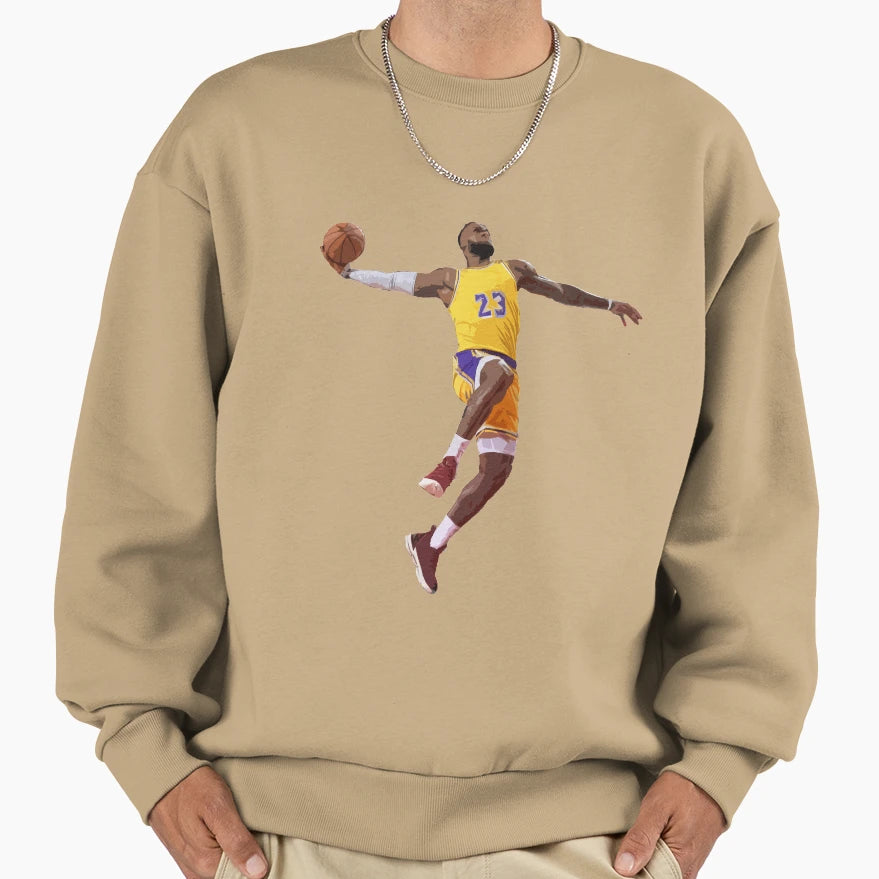 Lebron James Los Angeles Sweatshirt - Casual Everyday Wear Unisex - T-Shirt, Sweatshirt, Hoodie