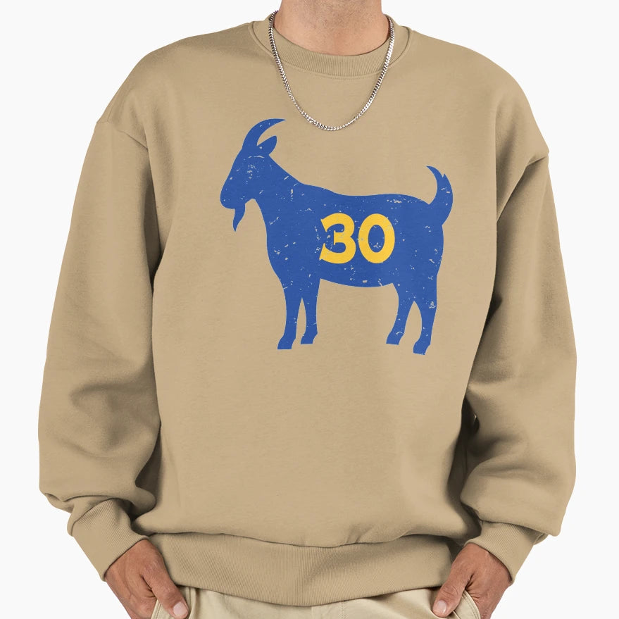 Goat 30 Curry Sweatshirt - Minimalist Print Unisex - T-Shirt, Sweatshirt, Hoodie