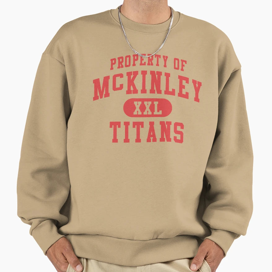 Glee Mckinley Titans Red Sweatshirt - Graphic Print Men Women - T-Shirt, Sweatshirt, Hoodie