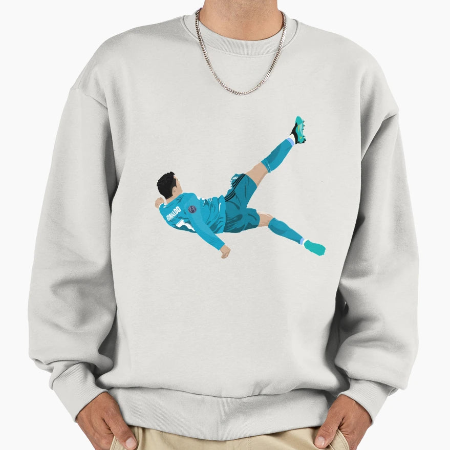 Cristiano Ronaldo Bicycle Kick Sweatshirt - Streetwear Style for Adults - T-Shirt, Sweatshirt, Hoodie