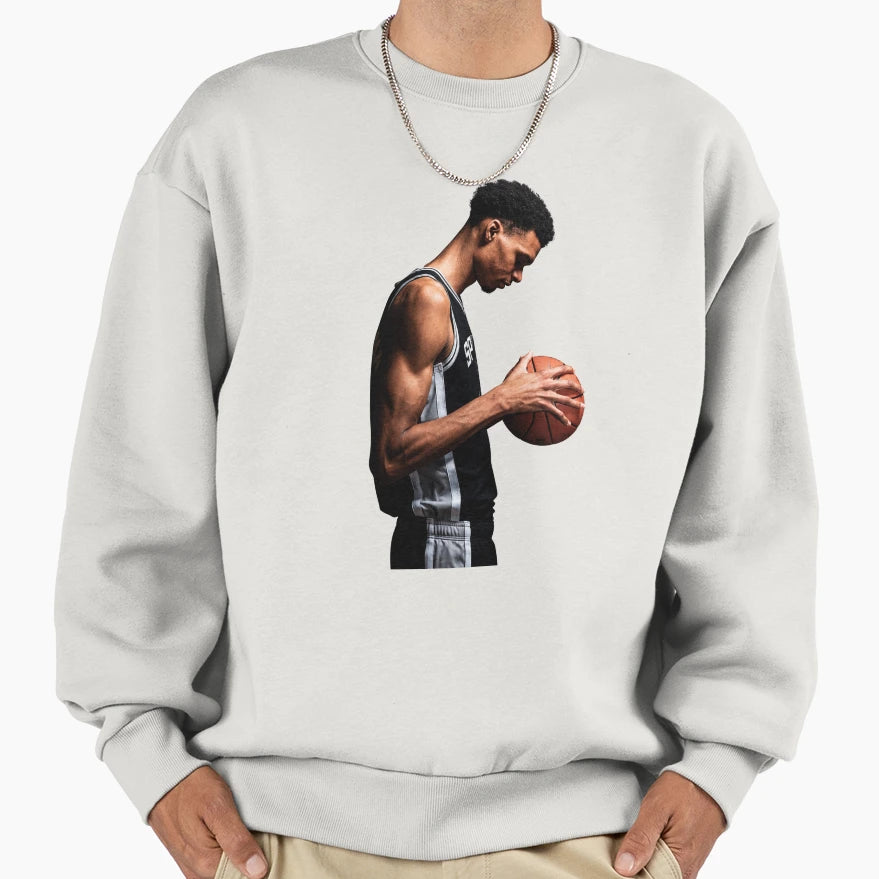 Victor Wembanyama Sweatshirt - Custom Art Print Unisex - T-Shirt, Sweatshirt, Hoodie