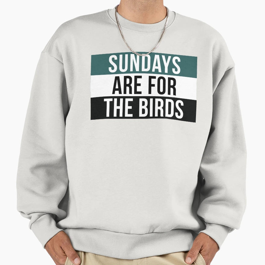 Sundays Are Birds Sweatshirt - Minimalist Print Unisex - T-Shirt, Sweatshirt, Hoodie